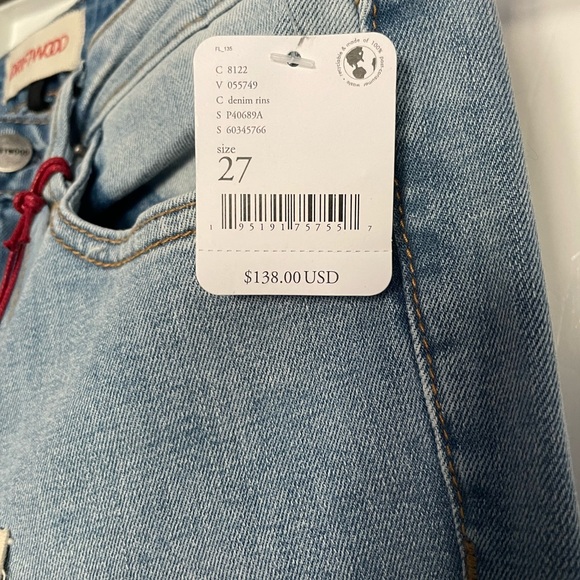 Driftwood x Free People Farrah Patchwork Flare Jeans Sz 27 NWT Bandana Fabric - Picture 10 of 15